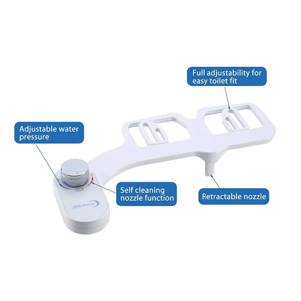 

Adjustable Non-electric Bidet Fresh Water Spray Toilet Seat Nozzle Attachment for Toilet Spray Nozzle Women Bidet Washing Gun