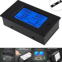 dc digital power meter 6 5 100v 50a 4 in1 lcd voltage current watt kwh energy meter pzem 051 with 50a shunt