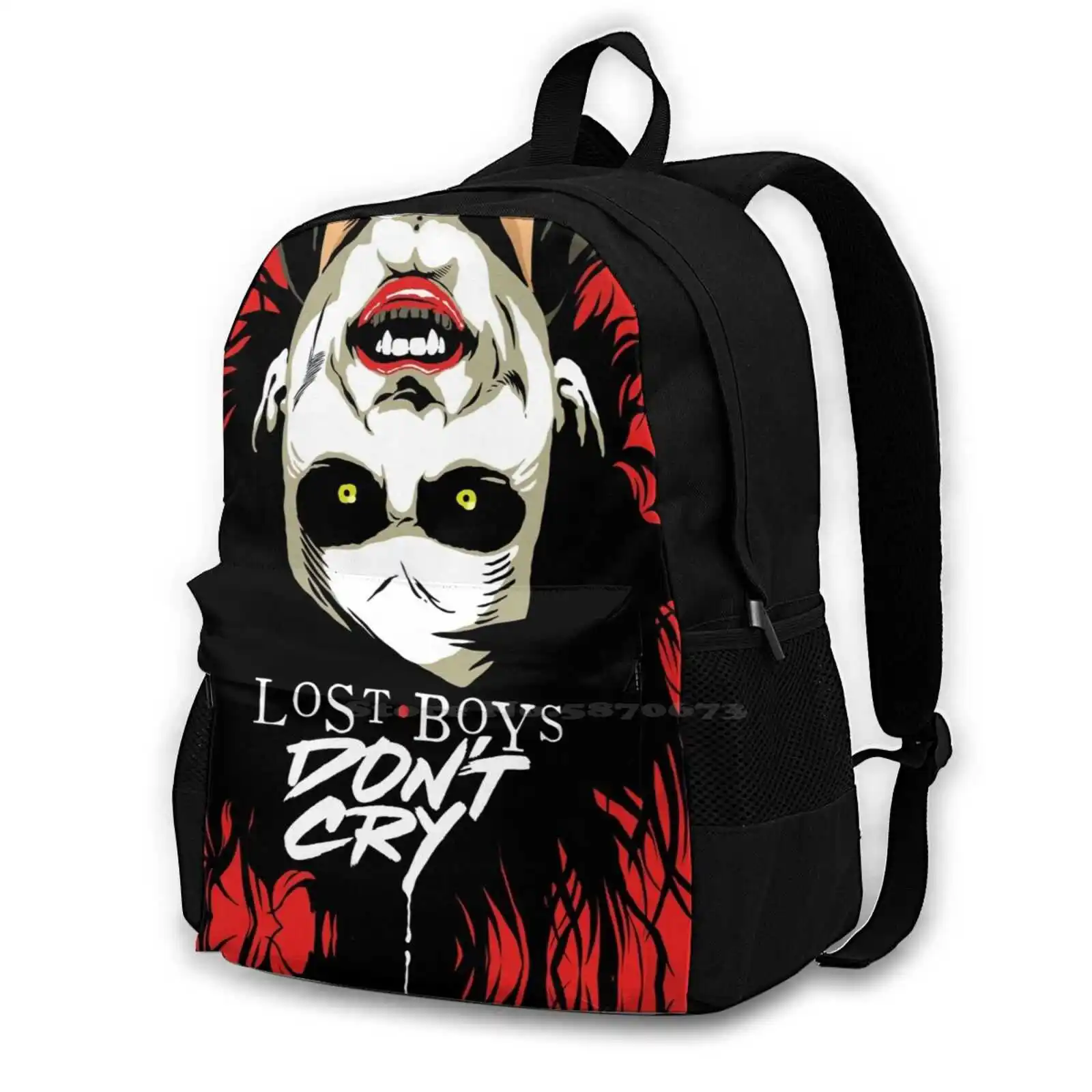 

Cry Boys Backpacks For School Teenagers Girls Travel Bags Goth Gothic Horror Terror