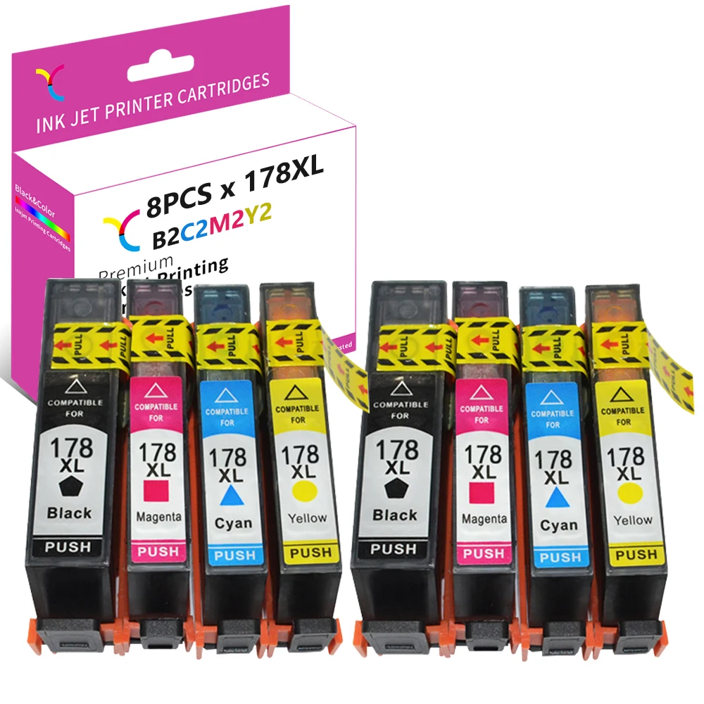 YC совместим с HP 178 C5383 C410c C309 5510 C310b C6383 3070A 6510 B010b B109 B110a B210b B209b 6520 5520 5521 5522 5524