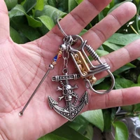 fashion handmade keychain gift creative diy car key chain for cell phone accessories lovely pendant skull lanyard for men women