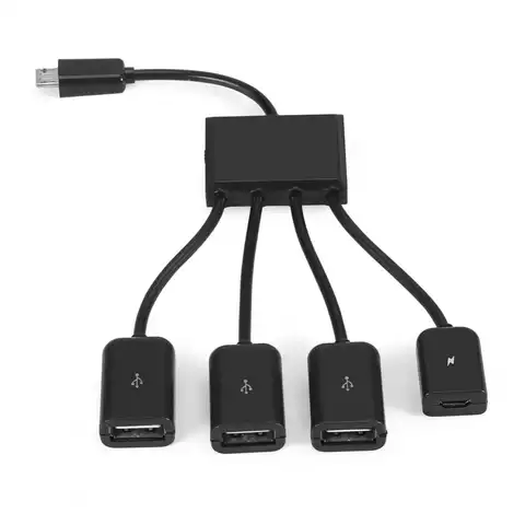 USB 3,1 Тип C USB Hub на 4 порта USB 2,0 Порты и разъёмы концентратор несколько OTG 4 Порты и разъёмы Тип с портом типа C Мощность зарядный хаб кабель 19 см р...