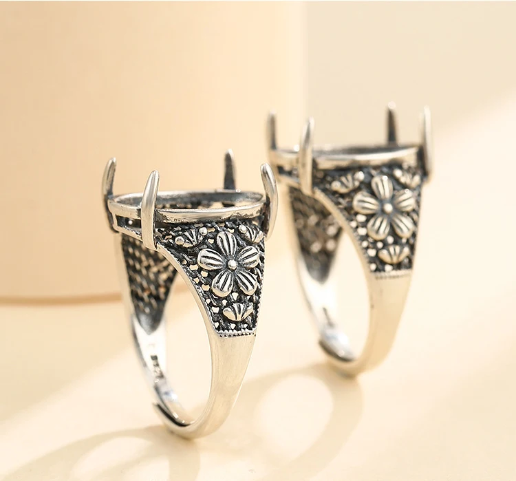 Основание для ювелирных изделий серебро 925 пробы женщин 12 х16 мм чистый блокнот A5789