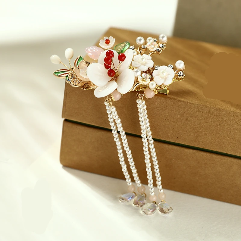 Ретро косплей реквизит ракушка кисточка Kanzashi шаг встряхивание аксессуары для