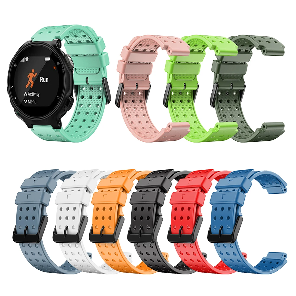 Ремешок для смарт-часов дышащий браслет Garmin Forerunner 220/230/235/620/735XT/630 lite 1 шт. |
