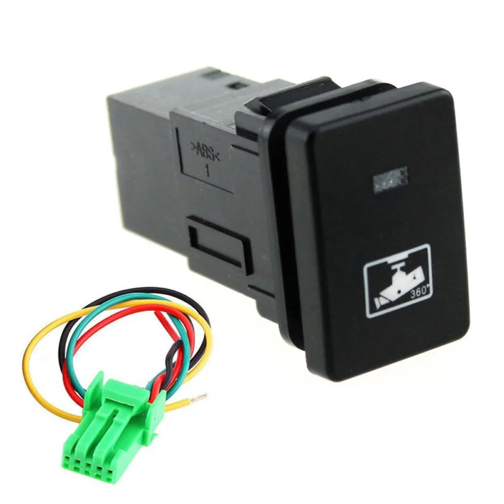 

1Pcs High Quality Blue LED Camera Light Push On-Off Switch Button For Toyota Camry Prius Corolla Car Exterior Accessories