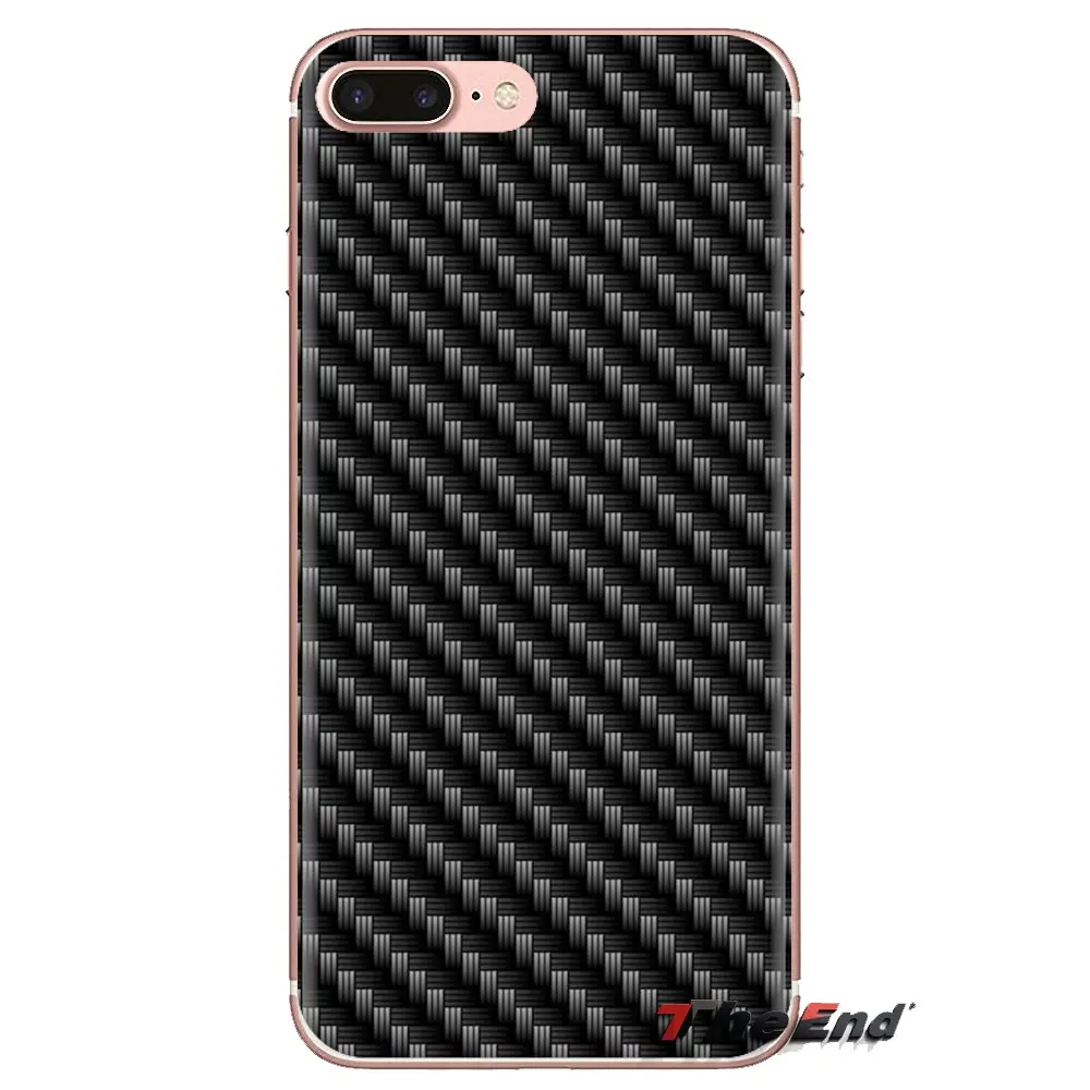 Силиконовый чехол для телефона из углеродного волокна iPhone XS Max XR X 4 4s 5 5S 5C SE 6 6S 7 8 Plus