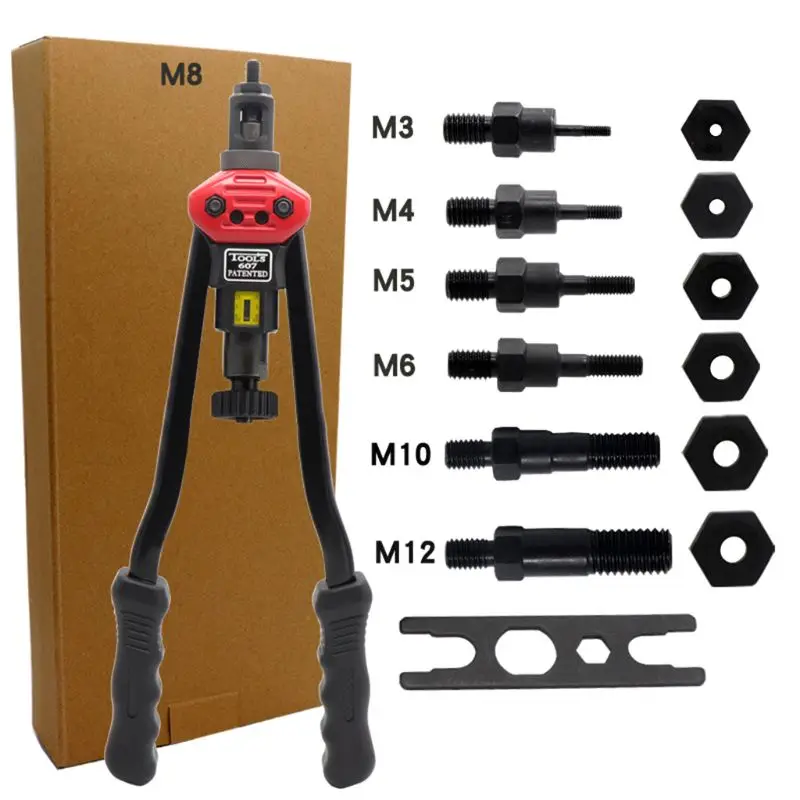 

Manual Pulling Riveter Blind Heavy Hand Pull Cap Nut Plier M3 M4 M5 M6 M8 M10M12