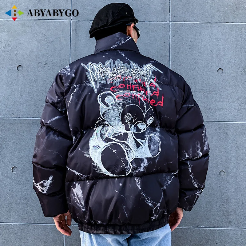 Мужские зимние куртки и пальто 2020 модное пузырьковое в стиле хип хоп куртка