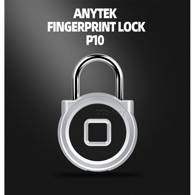 P10 бесключевая USB перезаряжаемая безопасная безопасность умный замок висячий