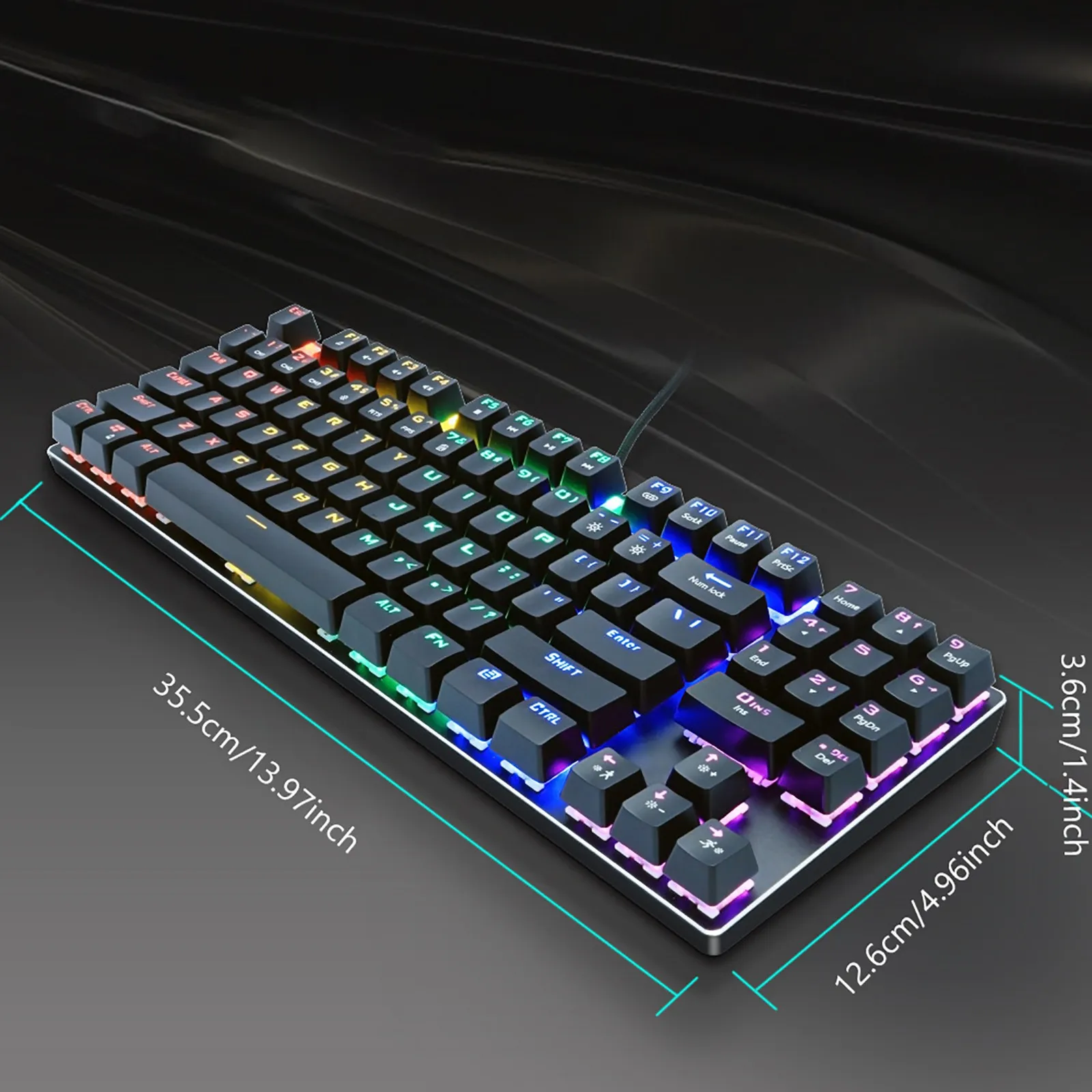 

Z56 Mechanical Keyboard Wired Gaming Backlit 89-key Keyboard For Games Laptop Pc Entertainment For Desktop Pc Gamer Laptop