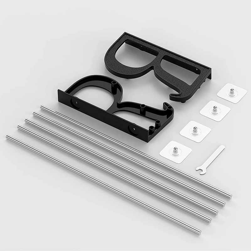 

3Pcs Wall Mounted Shoes Rack 3Pack/with Sticky Hanging Mounts, Shoes Holder Storage Organizer Shelf ,Door Shoe Hangers