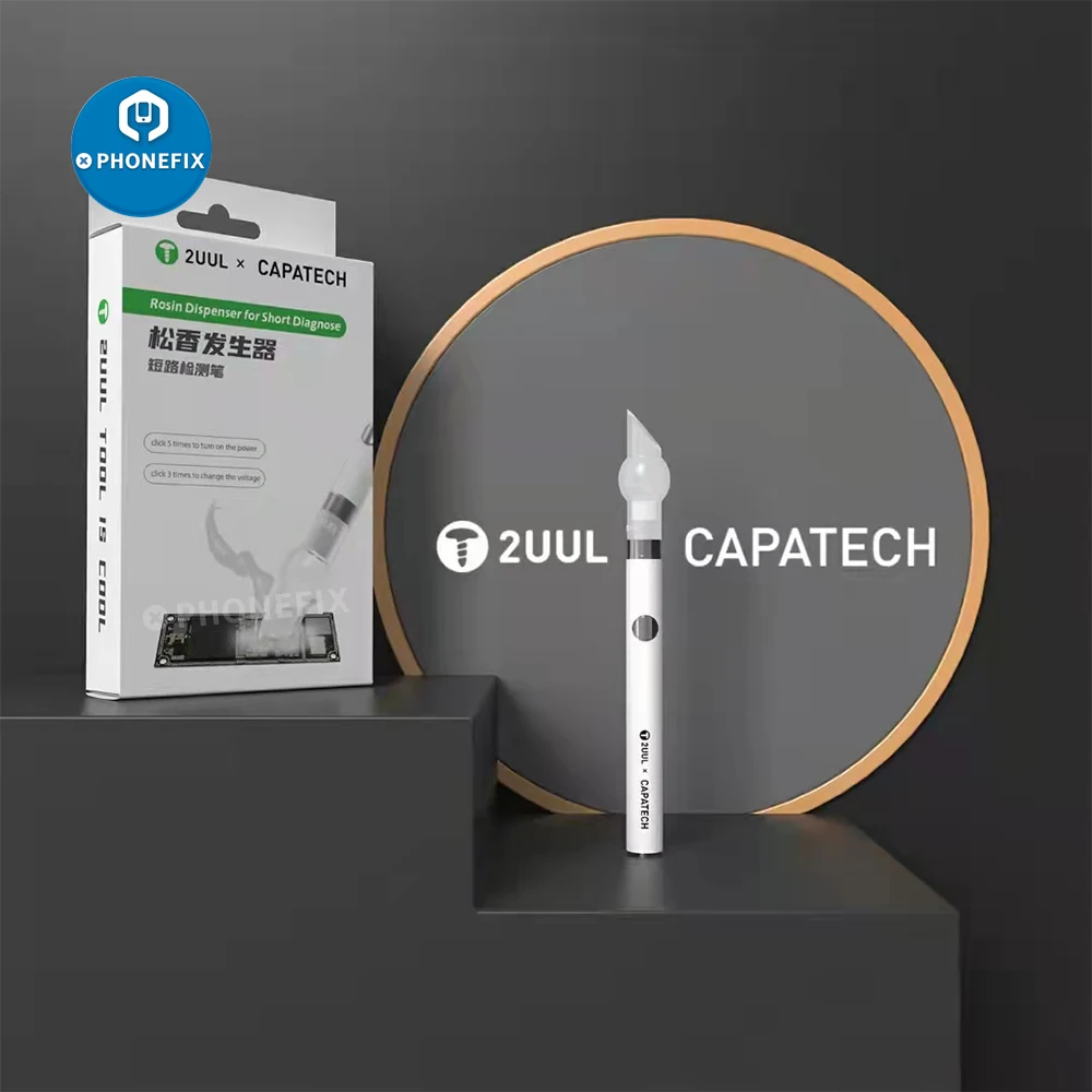 

2UUL Rosin Dispenser For Motherboard Short Circuit Detection No Need Soldering Iron Mobile Phone Repair Rosin Atomizer Flux Pen