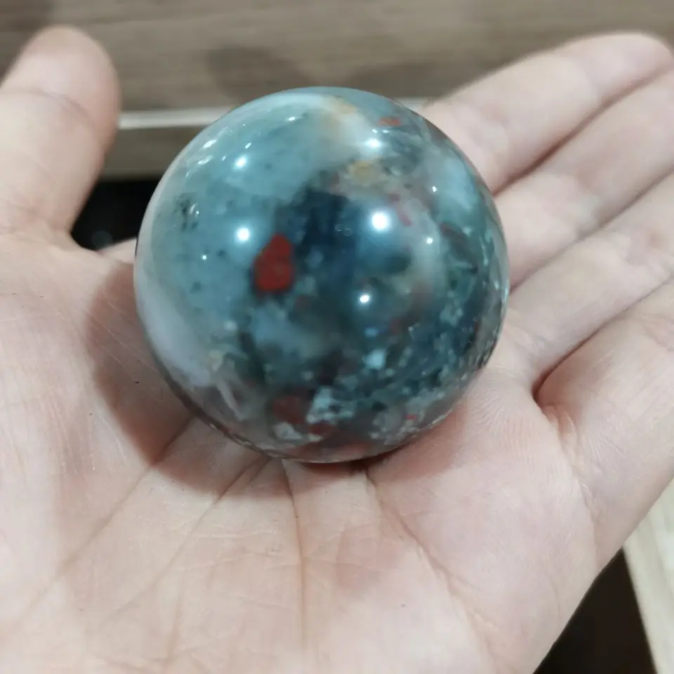 

1 шт. натуральный красного цвета в африканском стиле крови каменный шар может использоваться в качестве домашнего украшения, чтобы удалить ...