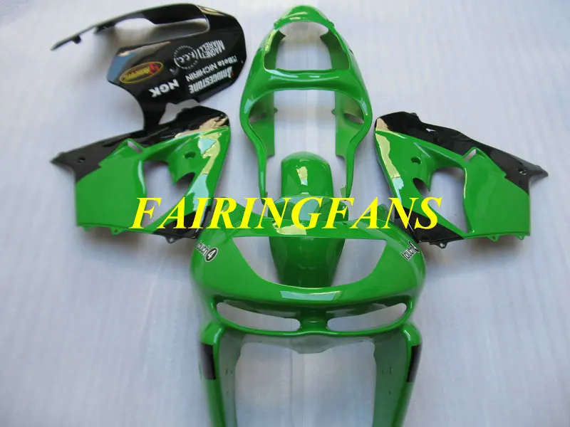 Заказной обтекатель мотоцикла тела комплект для KAWASAKI Ninja ZX9R 98 99 ZX 9R 1998 1999 зелено