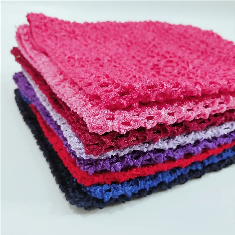 Эластичная вязаная крючком Детская нагрудная повязка 6/9 дюйма Модные головные