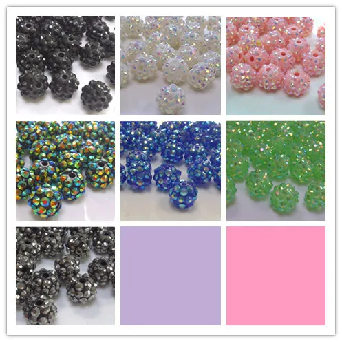 

loose bracelet+Free Shipping+Gift 10*12 mm black blue mixed 7 Color loose DIY Resin crystal Beads fit Basketball Wives hbv424