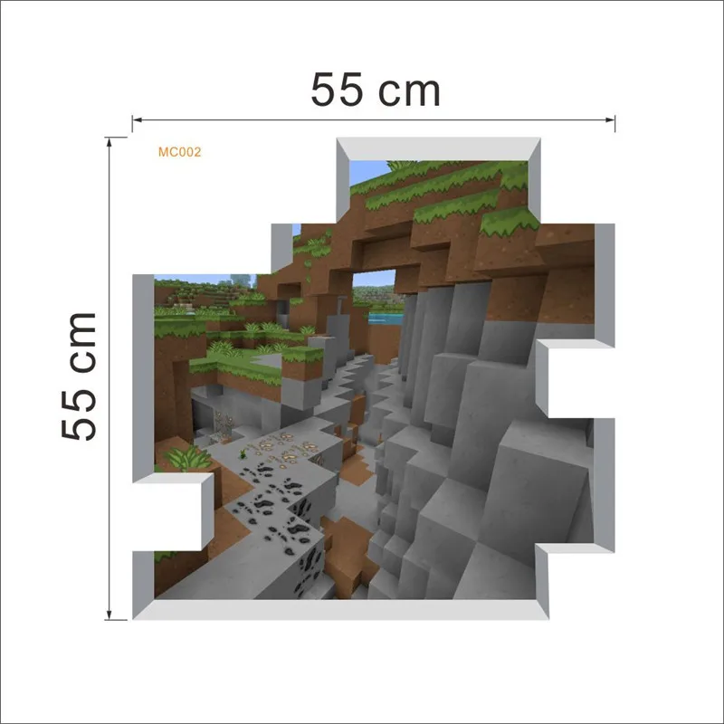 3D мультфильм Стива настенные наклейки для украшения дома аксессуары детские подарки настенные наклейки для детской комнаты - Цвет: PAMC002(60X60CM)