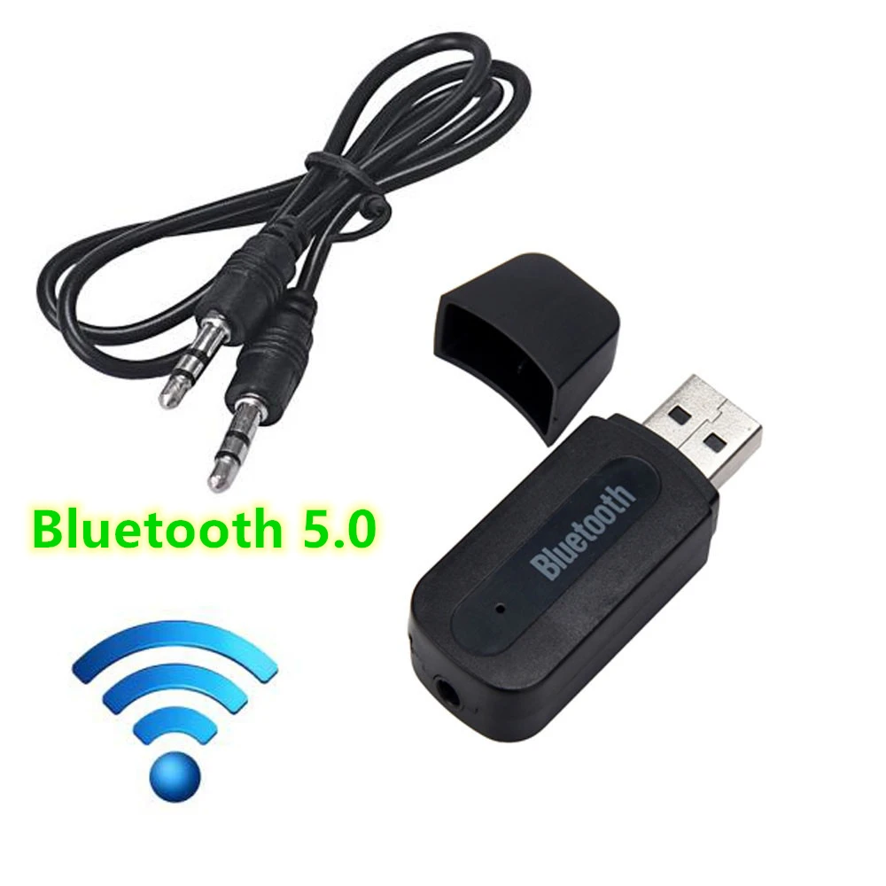 

Wireless USB Blue Tooth 5.0 Music Audio Stereo Receiver 3.5mm Audio Stereo Receiver for Car Bluetooth Audio Blutooth Receiver