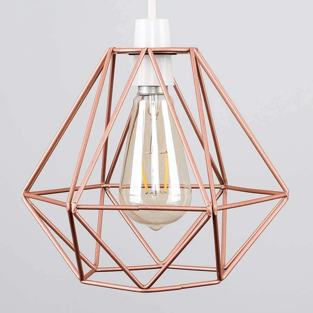 Ретро стиль медная металлическая корзина клетка Потолочный подвесной