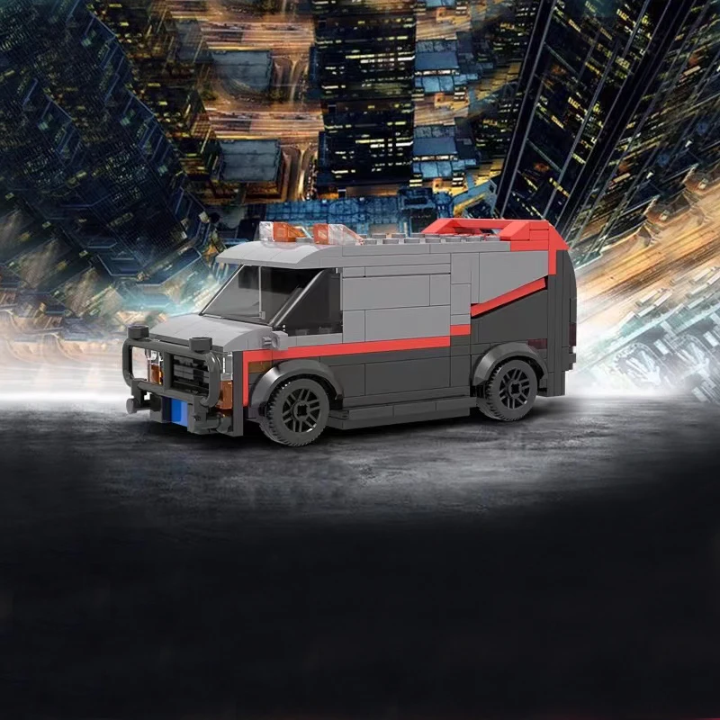 MOC-24285 A-Team GMC Vandura Van Classic TV высокотехнологичный автомобиль командный грузовик