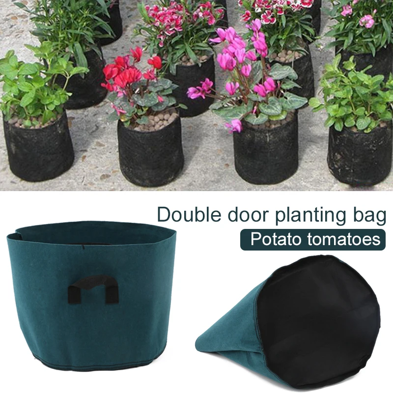 Креативная Цветочная сумка для сада патио с ручкой картофеля весенний мешок