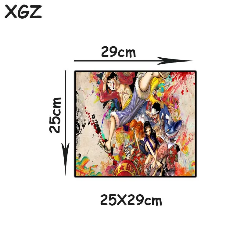 Большой черный эргономичный коврик для мыши XGZ популярный анимационный