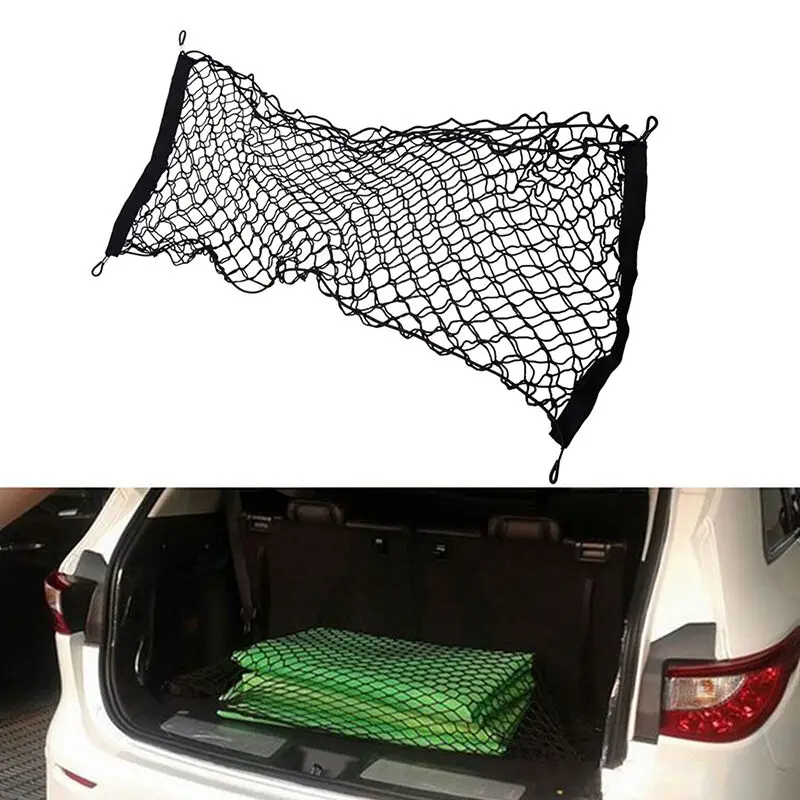 

Car Trunk Storage Luggage Storage Net Universal Storage Bag Pocket Cage Auto Organizer Seat Back Bag 90cmx40cm(Double-sided net)