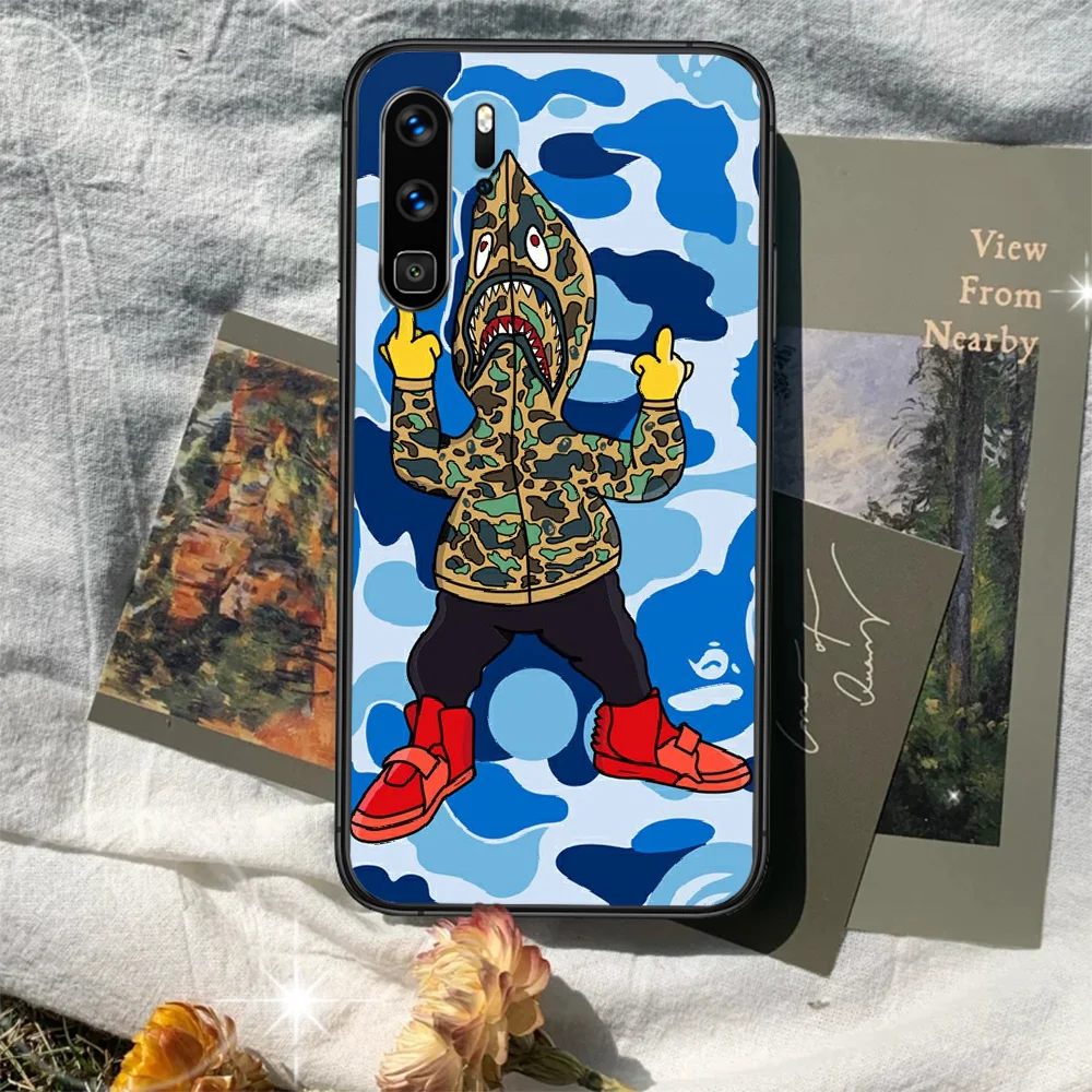 

Trend Fashion sports brand Phone Case For Huawei P Mate 10 20 30 40 Lite Pro smart Z 2019 nova 5t black Prime Soft Coque Pretty