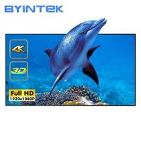 byintek projector projection portable screen 100inch 120inch 169 foldable front rear for movie game home theater