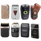 Мужской триммер Kemei, USB Беспроводная бритва, бритва для бороды, инструмент для ухода за лицом 45D