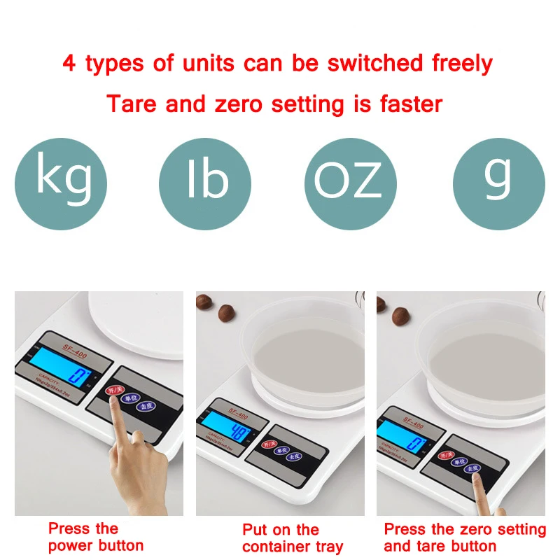 digital kitchen scales 10kg for food diet postal balance measuring tools lcd precision electronic scales smart kitchen appliance free global shipping