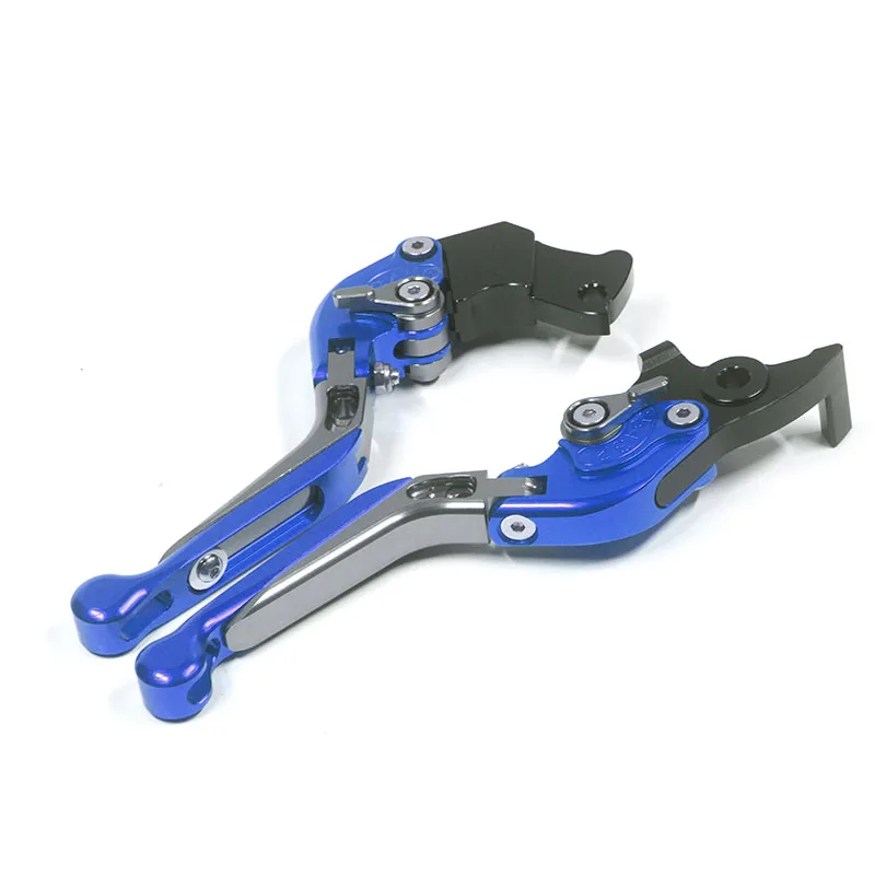 D blue Аксессуары для мотоциклов CNC Складные Выдвижные регулируемые тормоза и рычаги сцепления для YAMAHA MT125 MT 125 MT-125 - Цвет: D blue