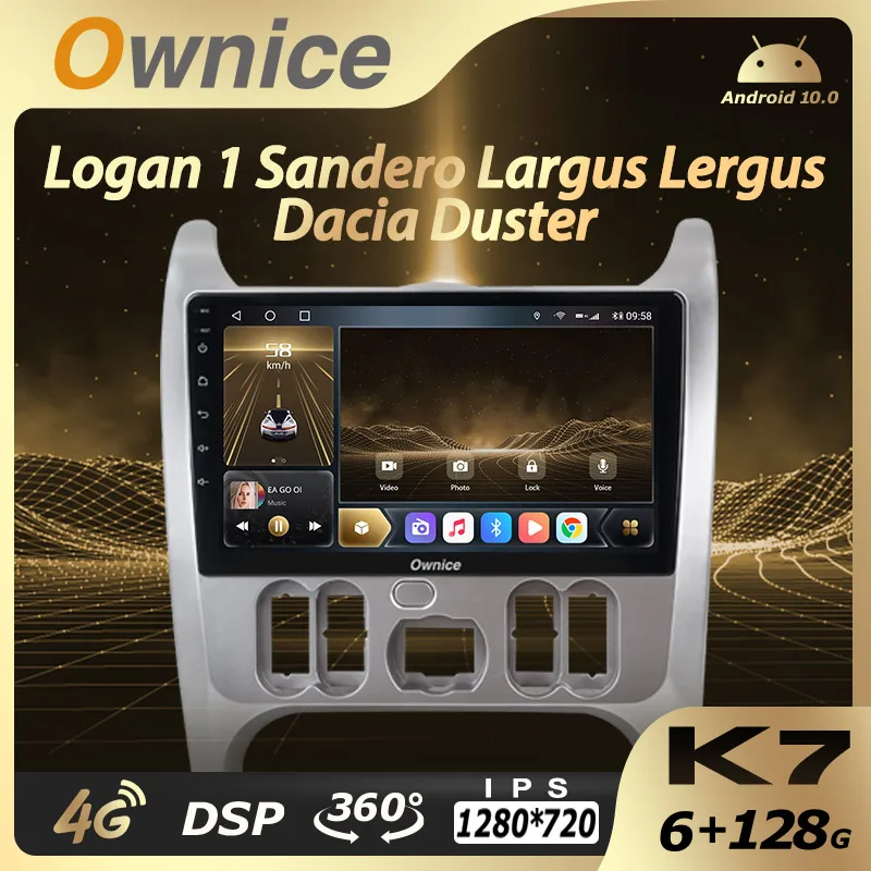 

Ownice Car Multimedia for Renault Logan 1 Sandero Lada Largus Lergus Dacia Duster Android 10.0 auto radio Audio 6G+128G 4G LTE