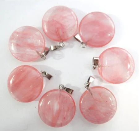 Оптовая продажа 24 шт высокого качества из натуральных круглых камней вишня