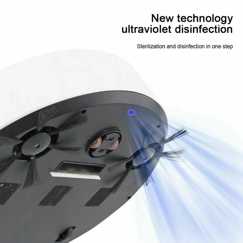 

4-In-1 Rechargeable Automatic Smart Robot, Vacuum Cleaner Er Mop Humidifier Extremely Low Noise And Strong Suction