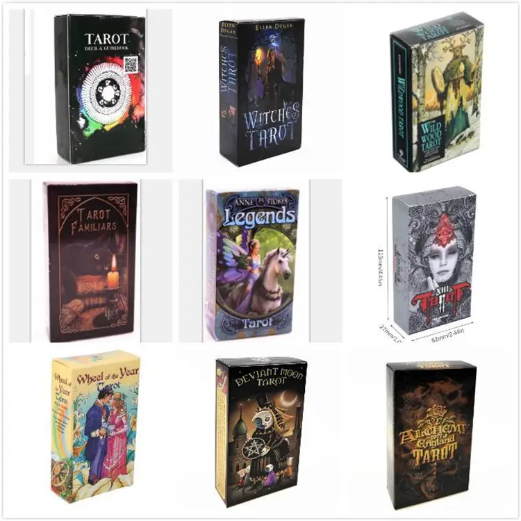 

hot sell rider tarot cards for divination personal use tarot deck full English version Table Card Magical Fate Divination Card