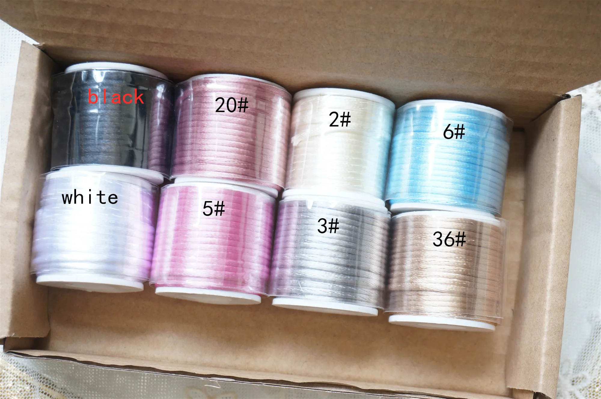 Плетеная нить для макраме шелковая нейлоновая 2 мм x 10 м/рулон | Дом и сад