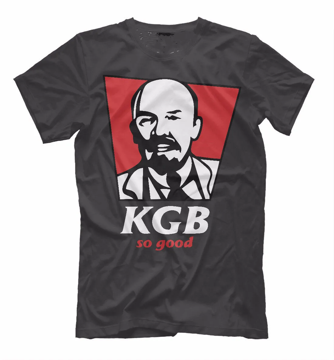 

Funny KGB So Good Anti Brand Collection Lenin T-Shirt. Summer Cotton Short Sleeve O-Neck Mens T Shirt New S-3XL