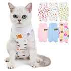 Одежда для кошек, костюм для стерилизации, одежда для отлучения, костюм для восстановления ран живота, дышащая одежда для кошек