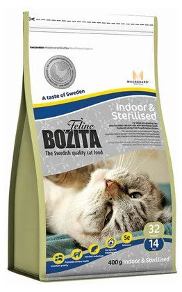 Сухой корм для растущих, взрослых и малоподвижных кошек, «Bozita», курица 400г