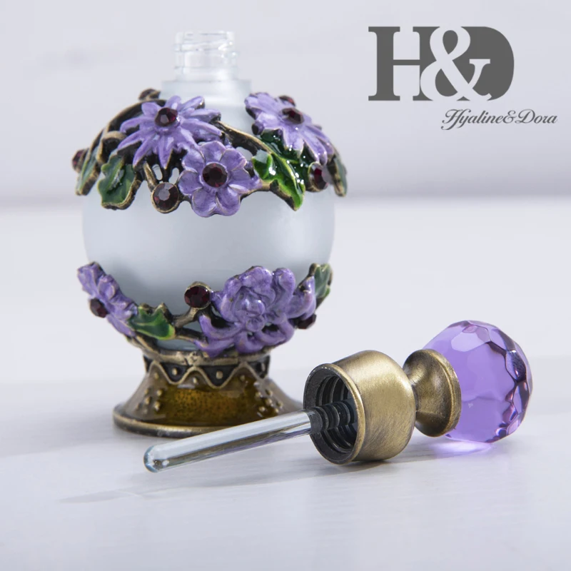 H&D, 15 стилей, пустые многоразовые флаконы для духов, Ретро стиль, матовое стекло, тонкий ароматизированный ароматизатор, контейнер для эфирных масел, Декор, подарок для девушек