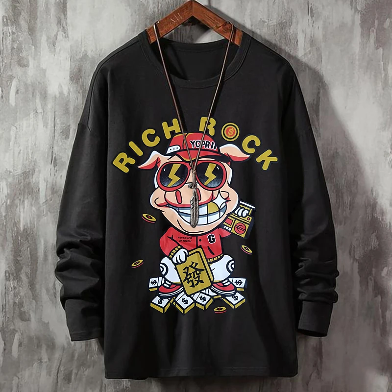 Мужская Уличная футболка с круглым вырезом повседневные Топы И Футболки для