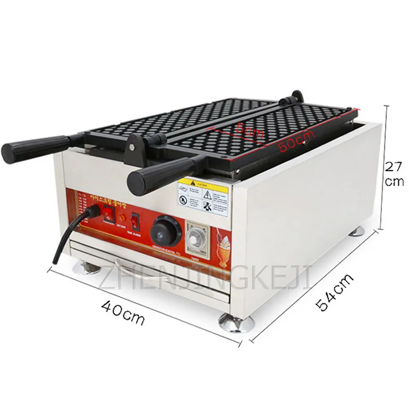 Beli Wajan Pemanggang Elektrik Muffin Telur Toko Teh Susu Camilan Adonan Baja Tahan Karat Panjang Pembuat Wafel Sarang Lebah Komersial 220V/110V