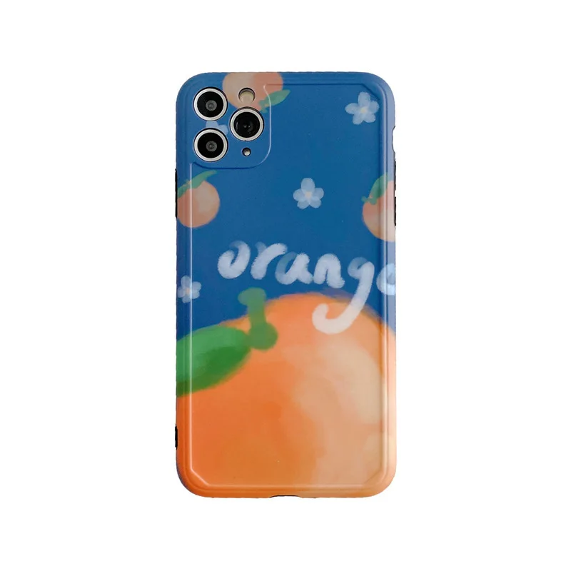 

For iphone Case,Cute Orange Food Case For Iphone XR,Soft TPU Back Protective Phone Cover For iphone XR/XS Max/11/11 Pro/7/8