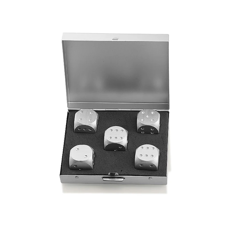 5 шт./набор многоразовые игральные кости для виски из алюминиевого сплава | Дом и