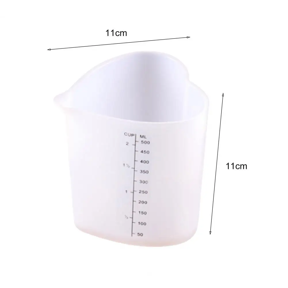 

60% Dropshipping!!500ml Household measuring cup environmentally friendly heat-resistant silicone non-stick measuring cup supplie