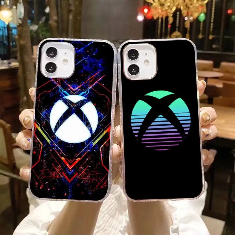 

Games Xbox Logo Phone Case For Iphone 5 SE 2020 6 6s 7 8 plus X Xr XS 11 12 Mini Pro Max Transparent Fundas Cover