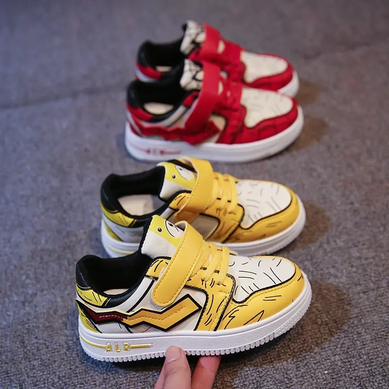 

Brand Fashion Kids Sneakers Leather Shoes for Children Comfortable School Skateboard Sneakers Toddlers Boys Shoestenis De Bebe