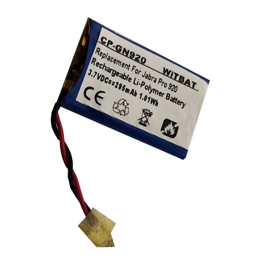 

ZHUJI 295mAh Battery for Jabra Pro 920,AHB512229PS